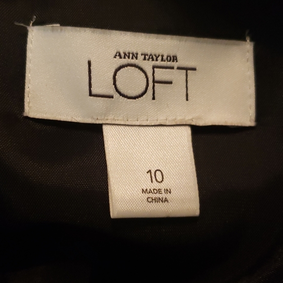 Ann Taylor Loft black dress, sz 10 - Picture 4 of 5